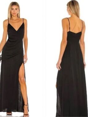 New Lovers and Friends Westlake Maxi Dress in Black-sz Small